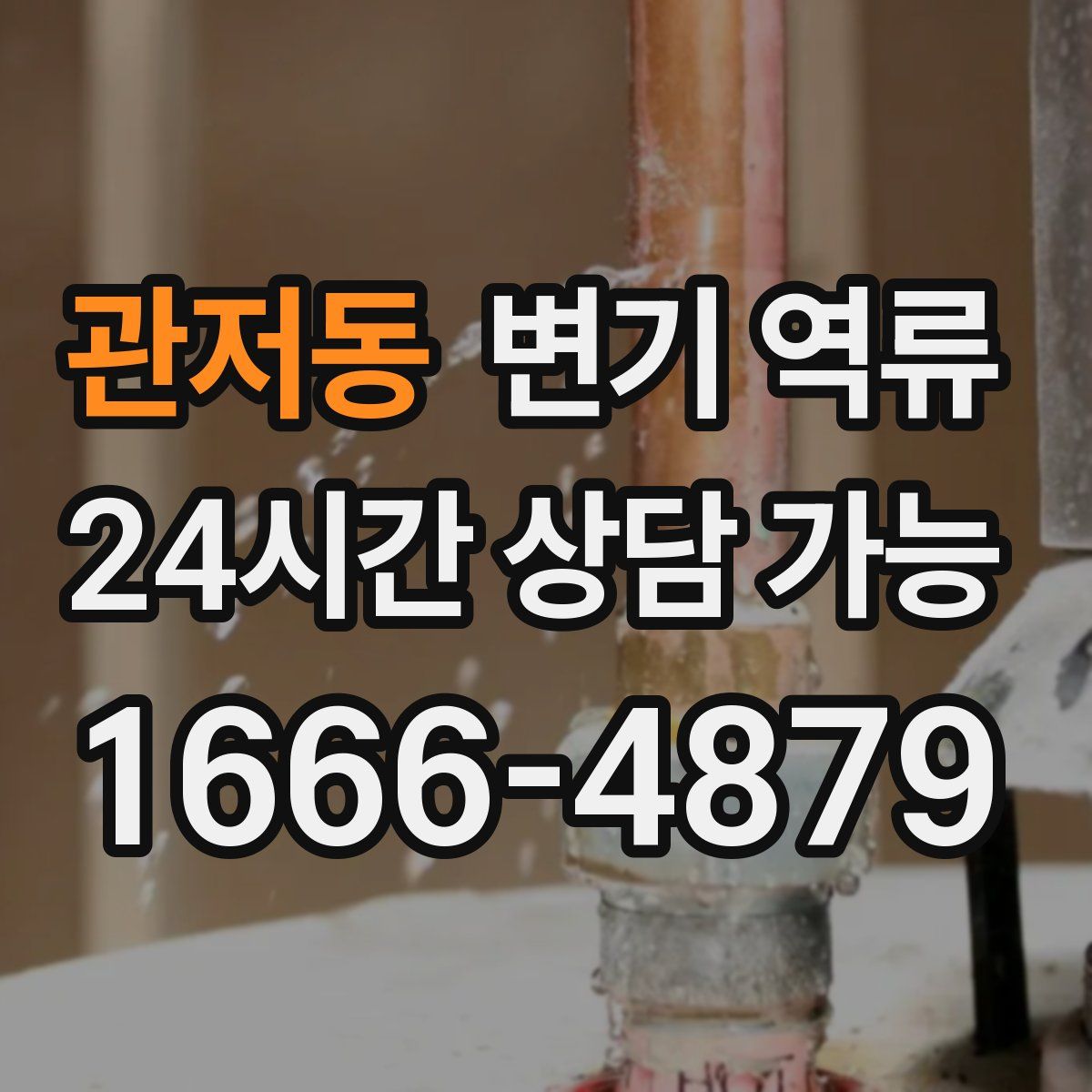 관저동 변기 역류