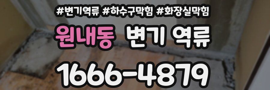 원내동 변기 역류