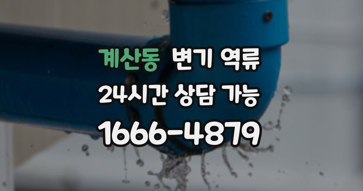 계산동 변기 역류