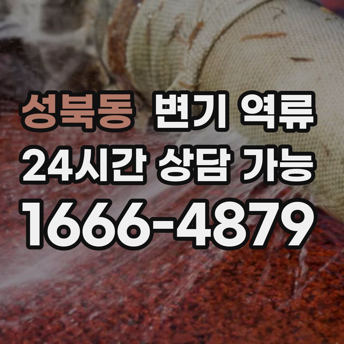 성북동 변기 역류