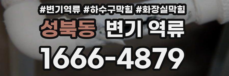 성북동 변기 역류