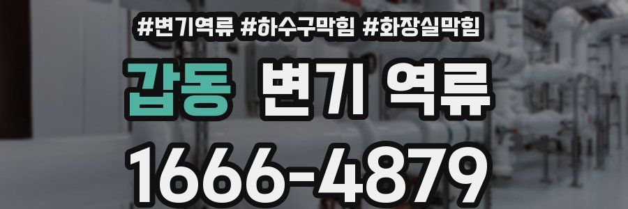 갑동 변기 역류