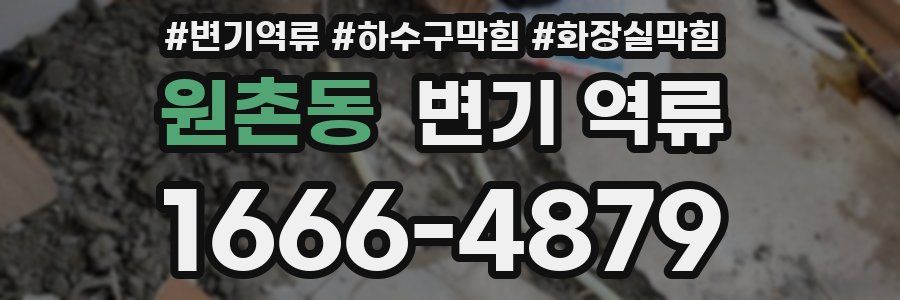 원촌동 변기 역류