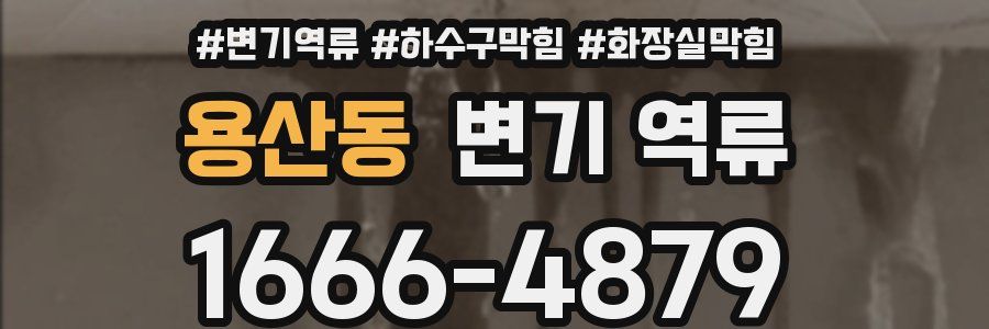 용산동 변기 역류