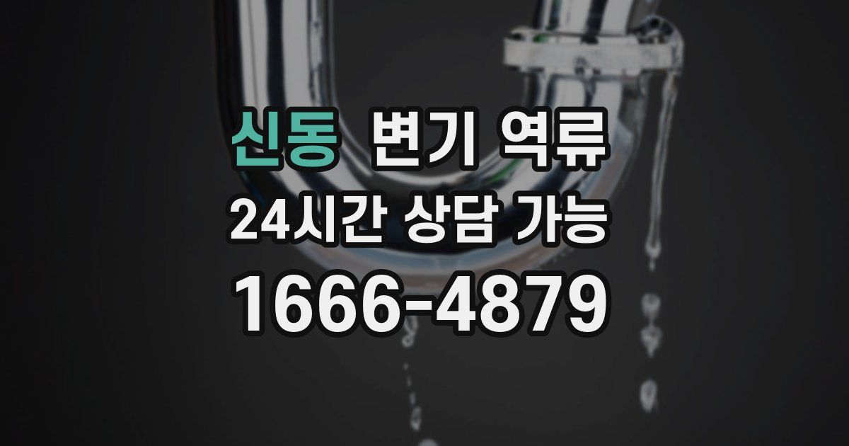 신동 변기 역류