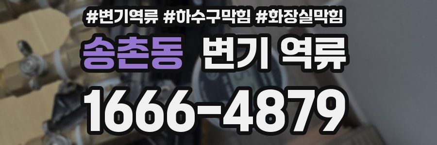 송촌동 변기 역류