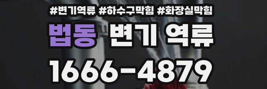 법동 변기 역류