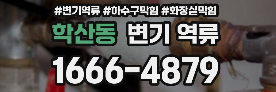 학산동 변기 역류