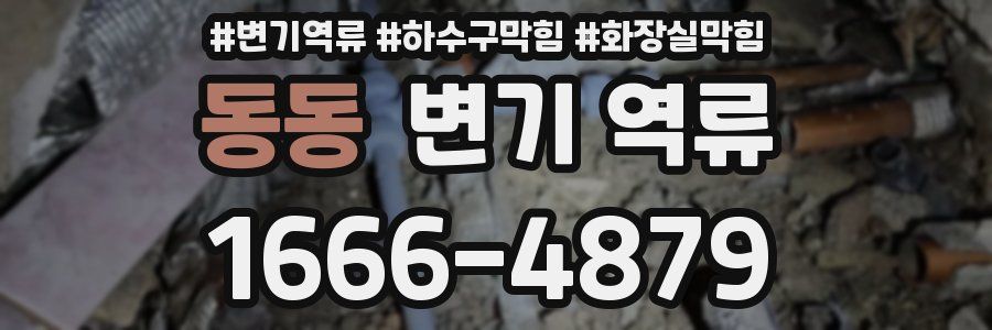 동동 변기 역류