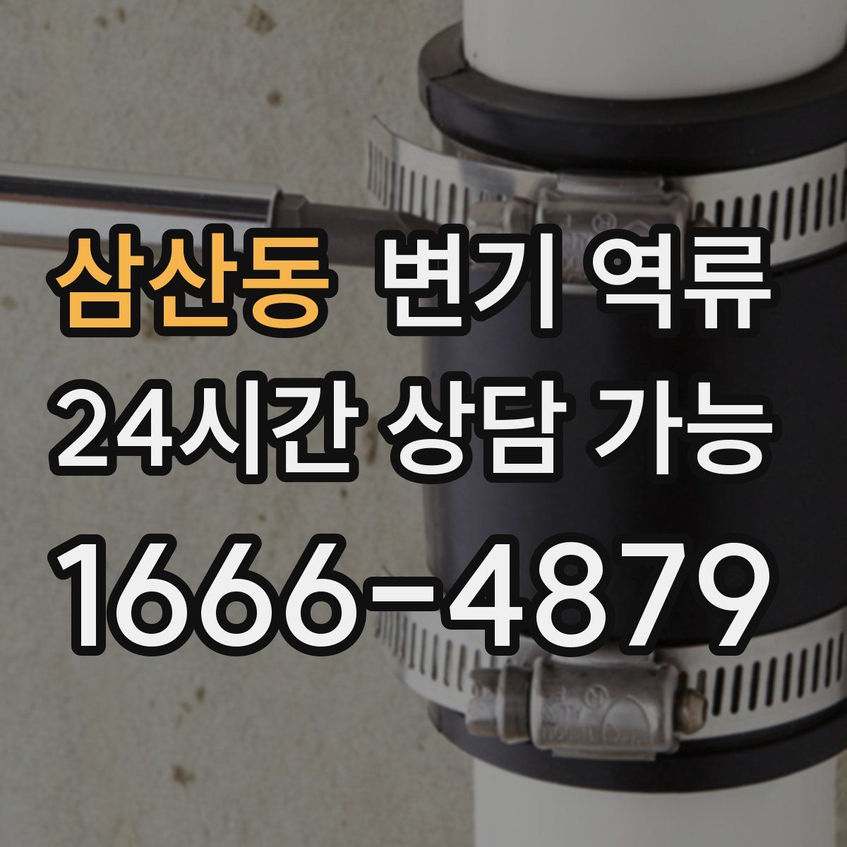 삼산동 변기 역류