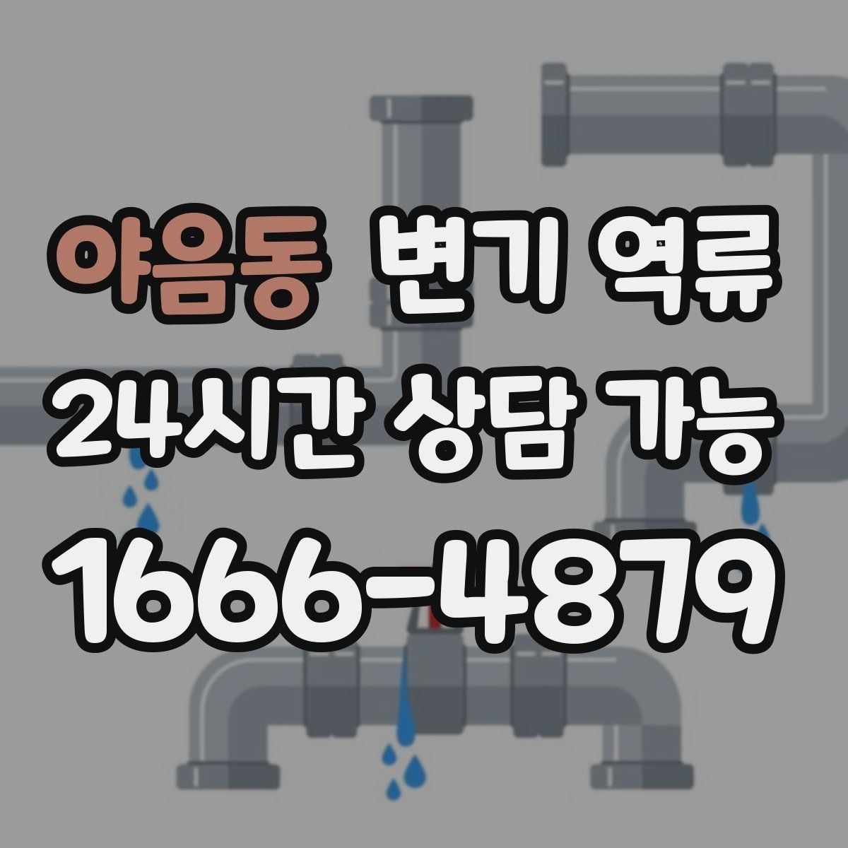 야음동 변기 역류 변기 트랩 부근 막힘과 배관 막힘 구분 방법