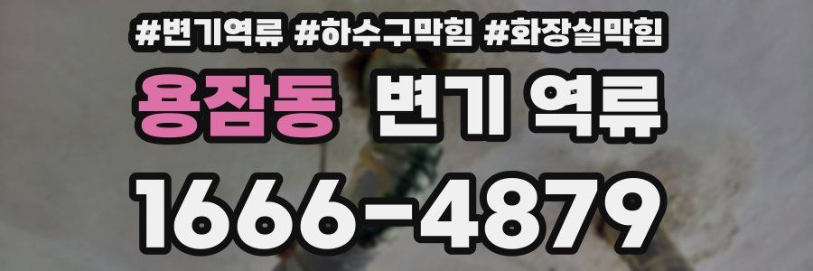 용잠동 변기 역류