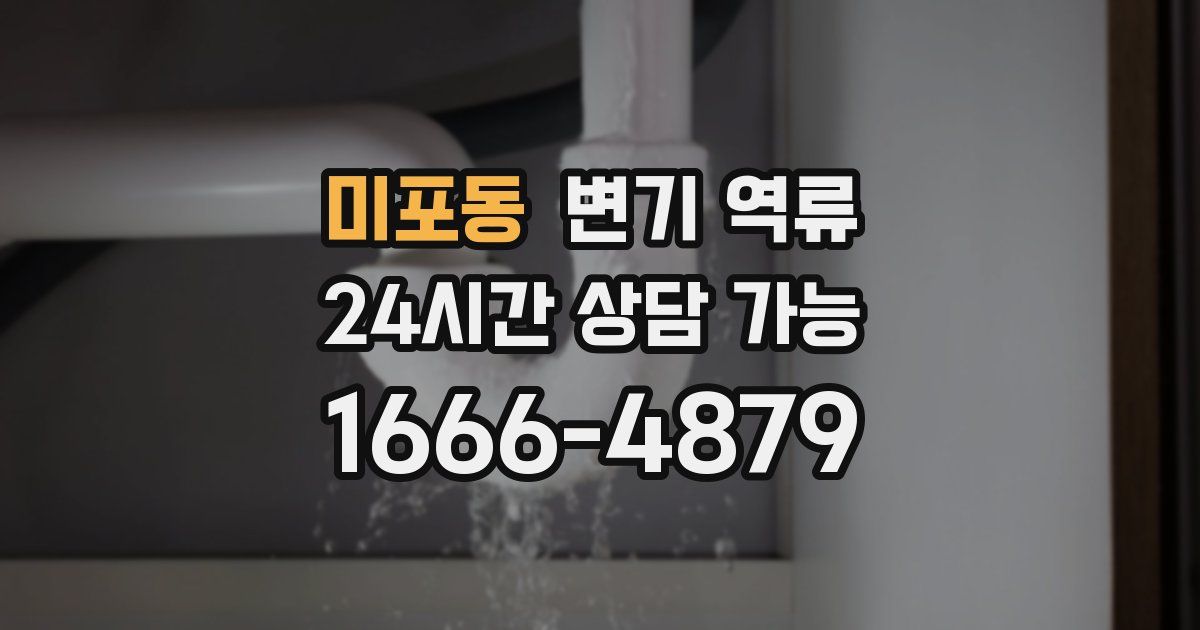 미포동 변기 역류