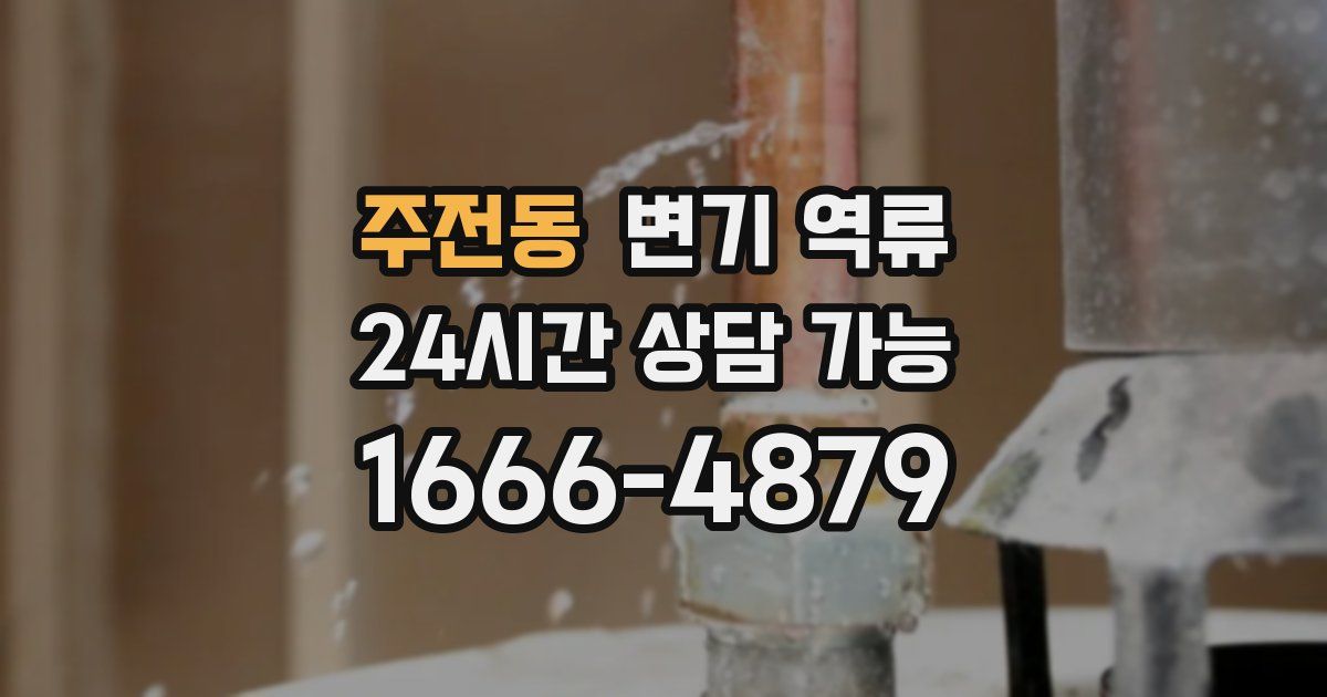 주전동 변기 역류