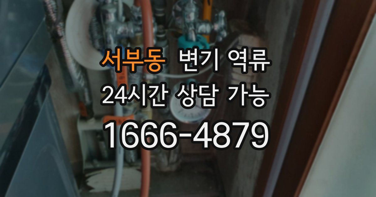 서부동 변기 역류