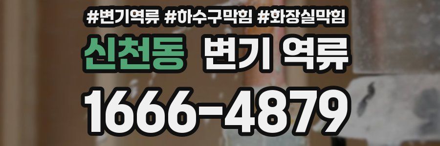 신천동 변기 역류