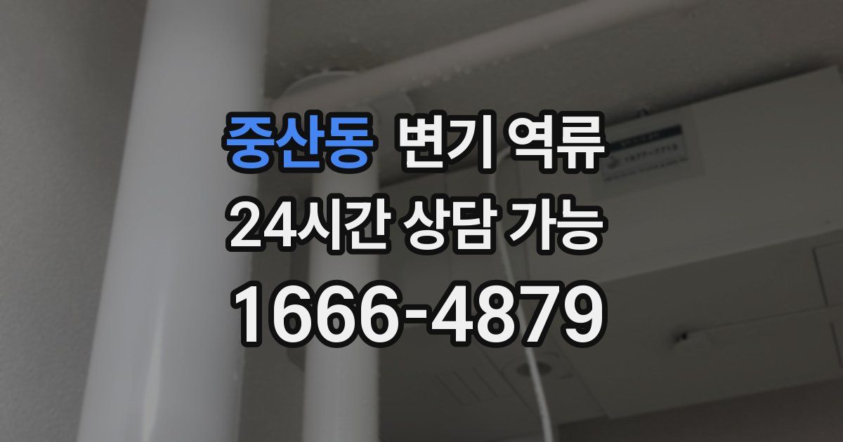 중산동 변기 역류