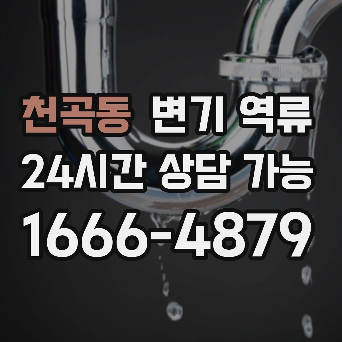 천곡동 변기 역류 물 내리면 바닥 배수구에서 소리가 나는 이유