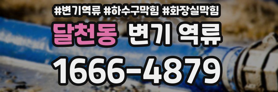 달천동 변기 역류