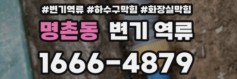 명촌동 변기 역류