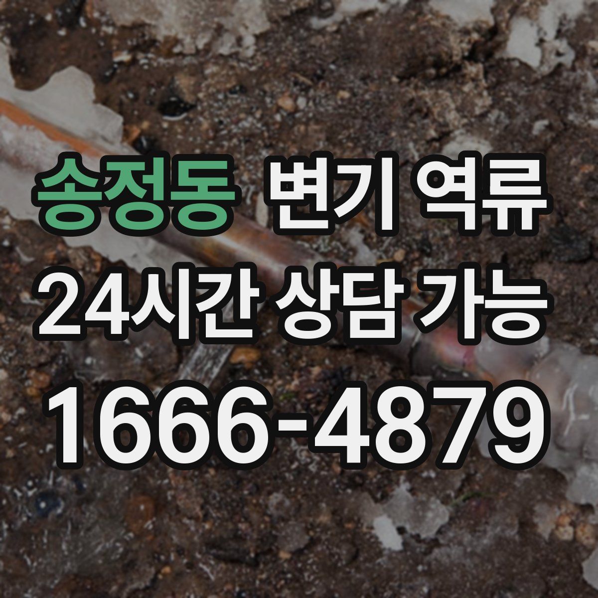 송정동 변기 역류