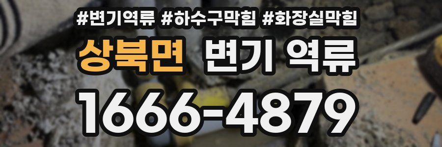 상북면 변기 역류