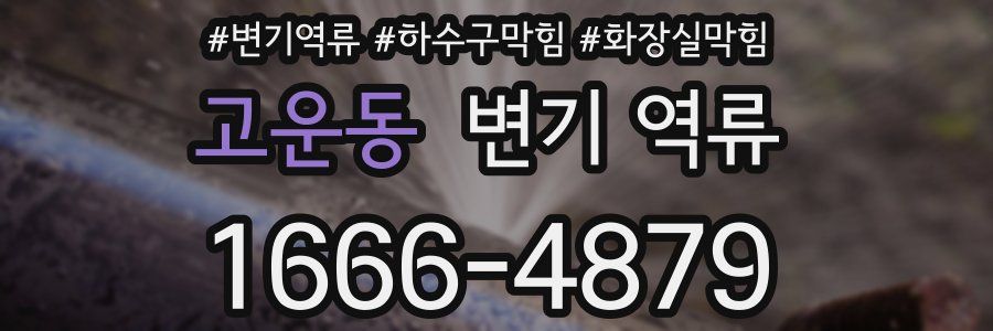 고운동 변기 역류