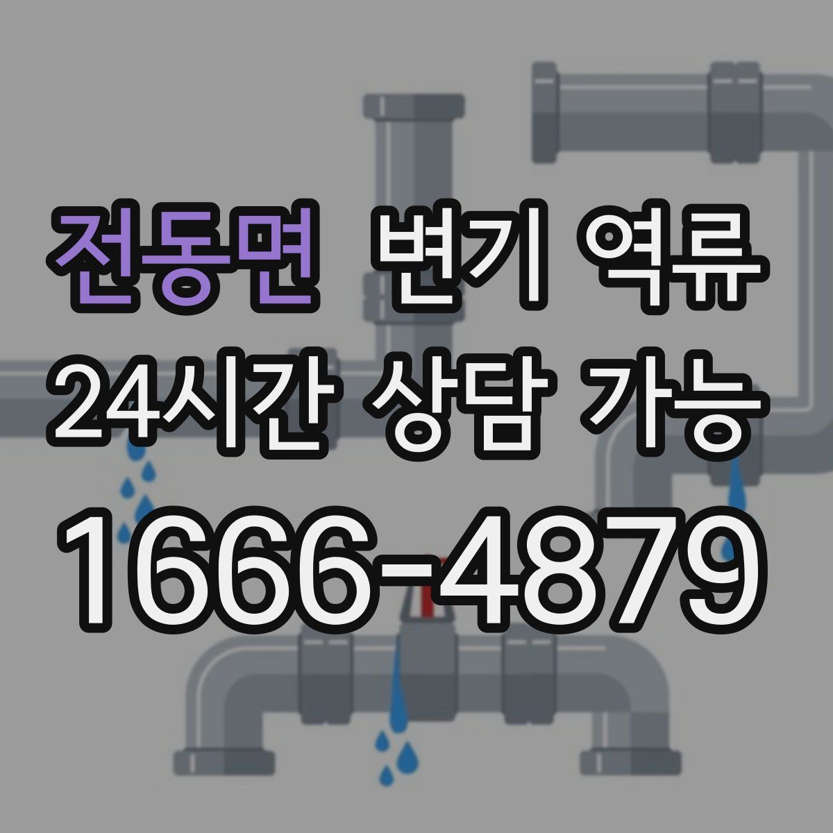 전동면 변기 역류