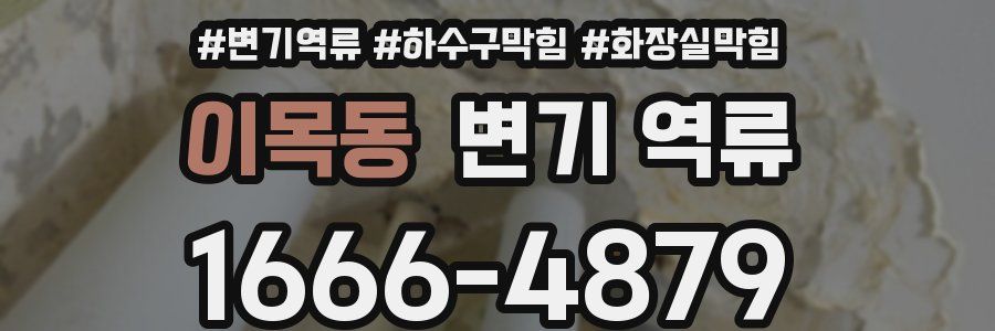 이목동 변기 역류