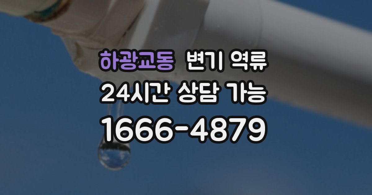 하광교동 변기 역류