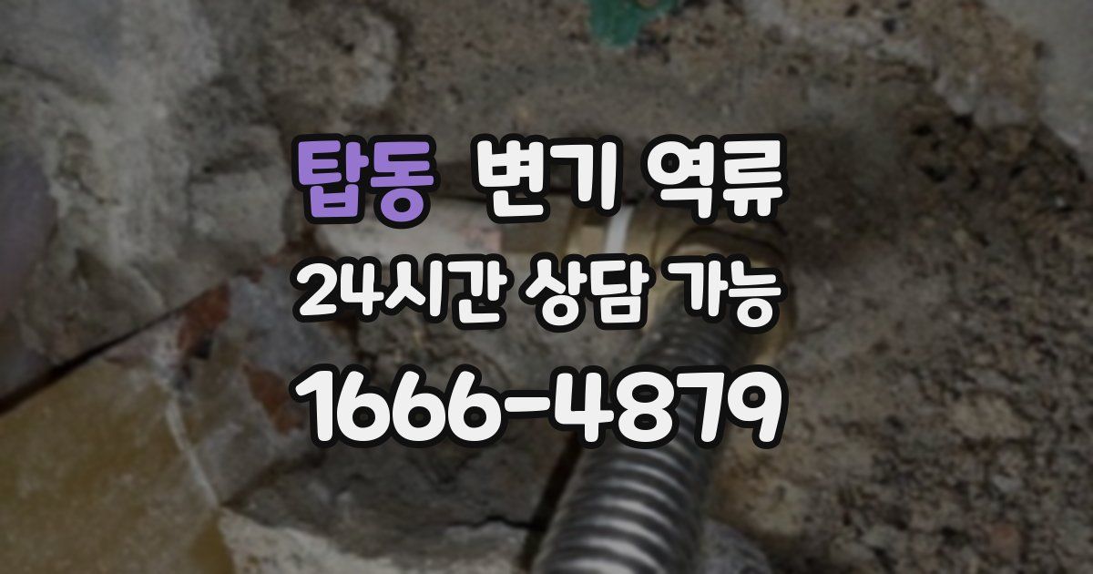 탑동 변기 역류