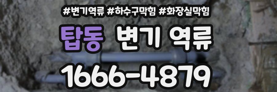 탑동 변기 역류