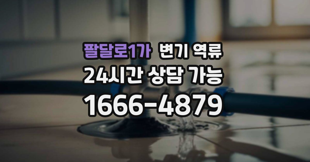 팔달로1가 변기 역류