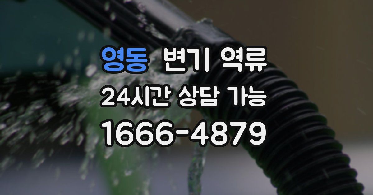 영동 변기 역류