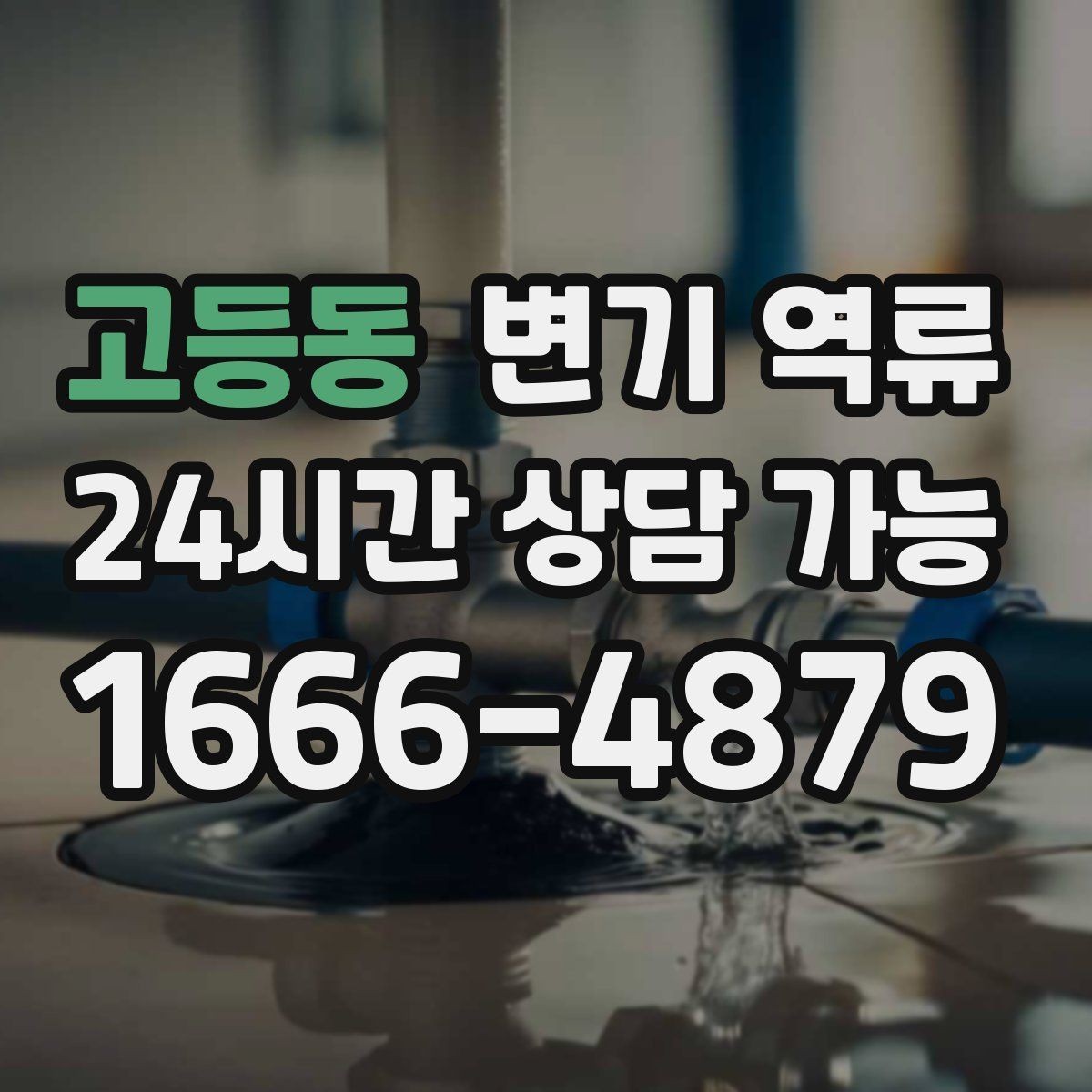 고등동 변기 역류 한 세대만 발생할 때와 여러 세대 발생할 때 차이