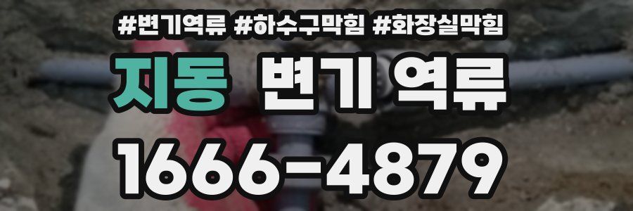 지동 변기 역류