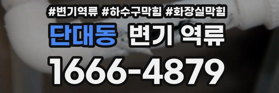 단대동 변기 역류