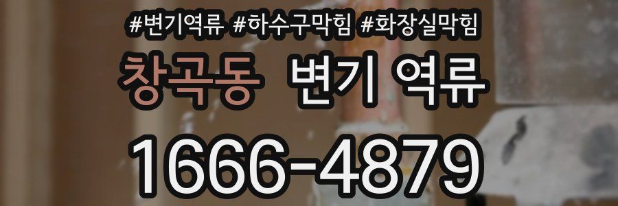 창곡동 변기 역류