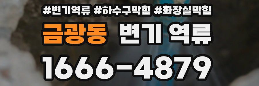 금광동 변기 역류