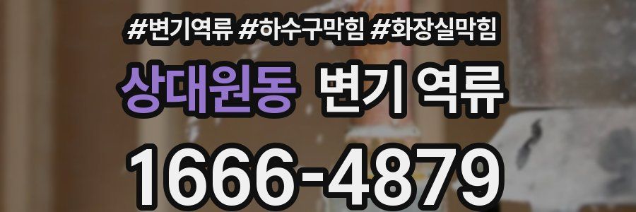 상대원동 변기 역류