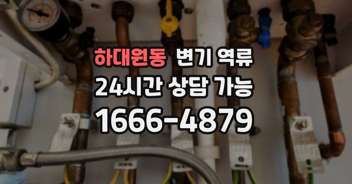 하대원동 변기 역류