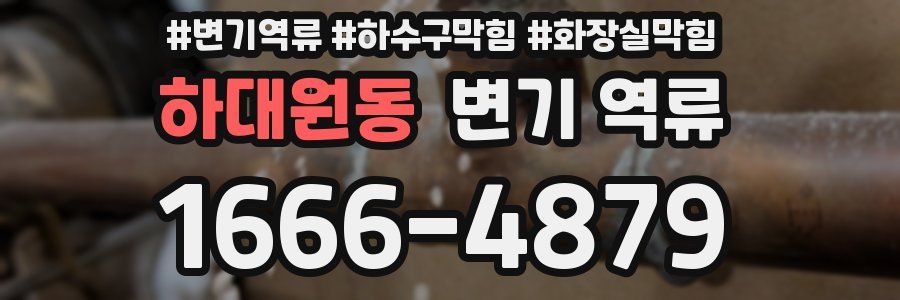 하대원동 변기 역류