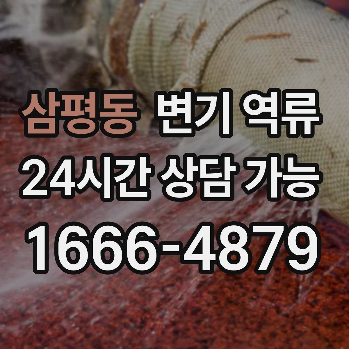삼평동 변기 역류 화학약품이 오히려 문제를 키우는 사례