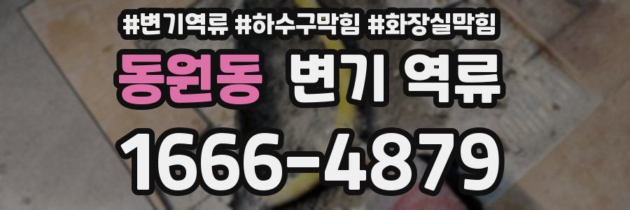 동원동 변기 역류