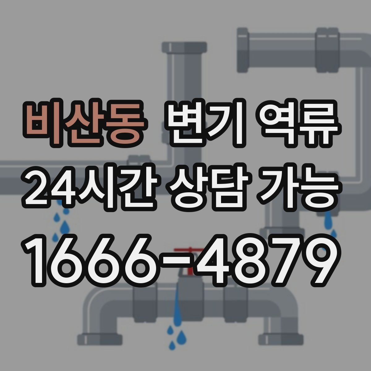 비산동 변기 역류 우수관과 오수관 문제가 섞일 수 있을까