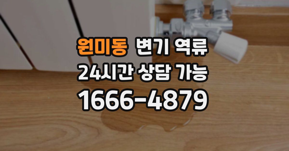 원미동 변기 역류