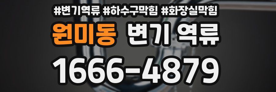 원미동 변기 역류