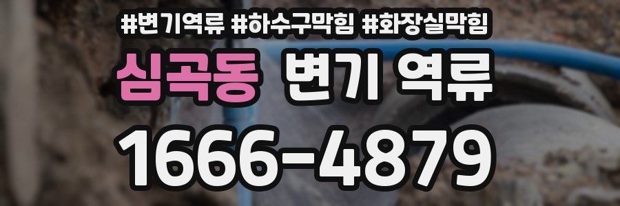 심곡동 변기 역류