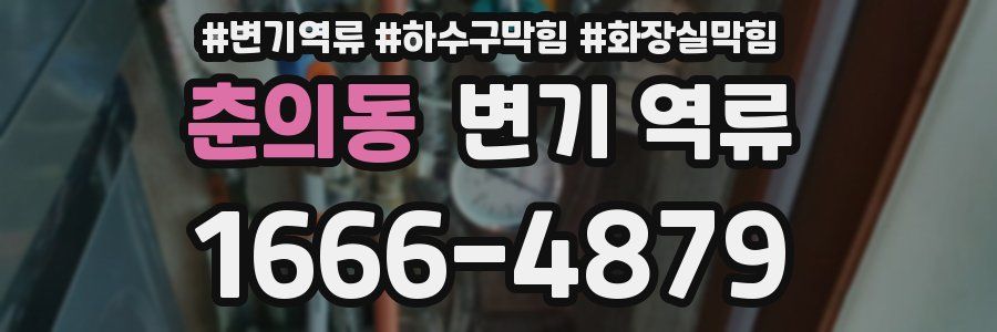 춘의동 변기 역류