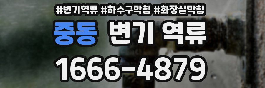 중동 변기 역류